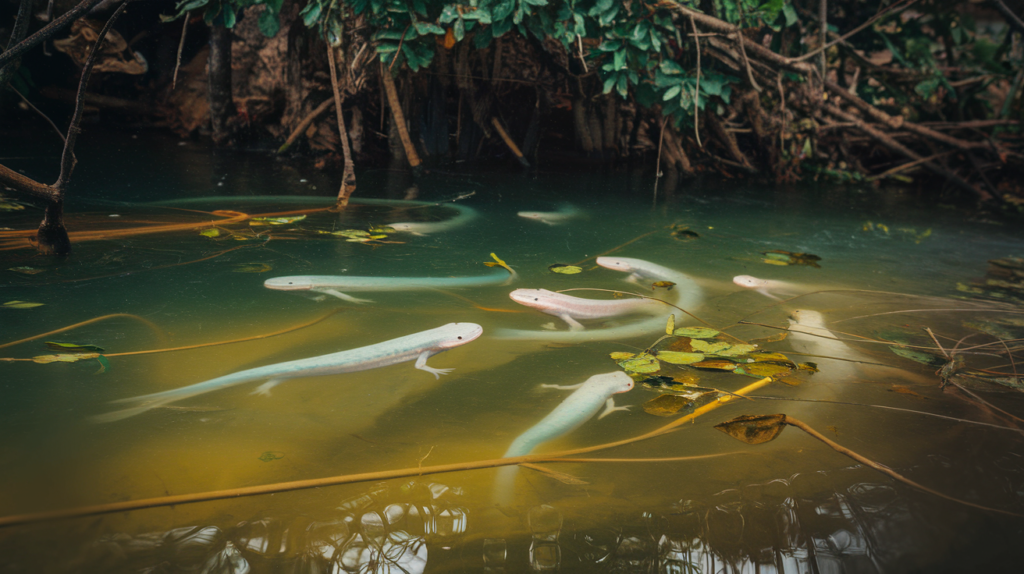 where do axolotls live